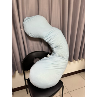Hugsie美國棉孕婦枕 淺藍 枕芯+枕套 二手