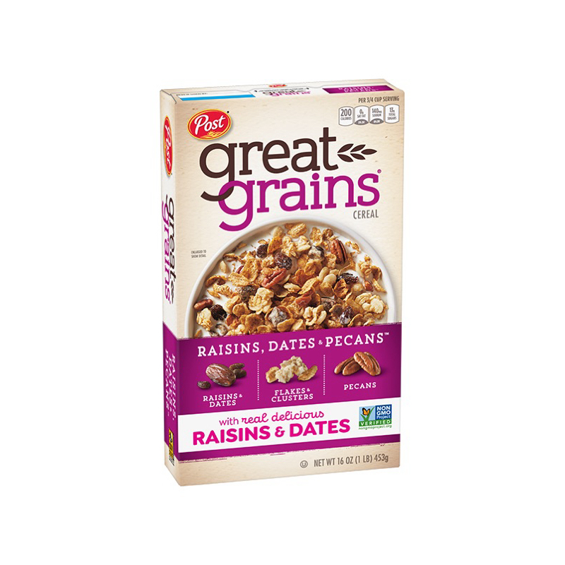 Post  穀類 葡萄乾 胡桃 早餐 穀片 燕麥 麥片 早餐 cereal 穀物 脆片