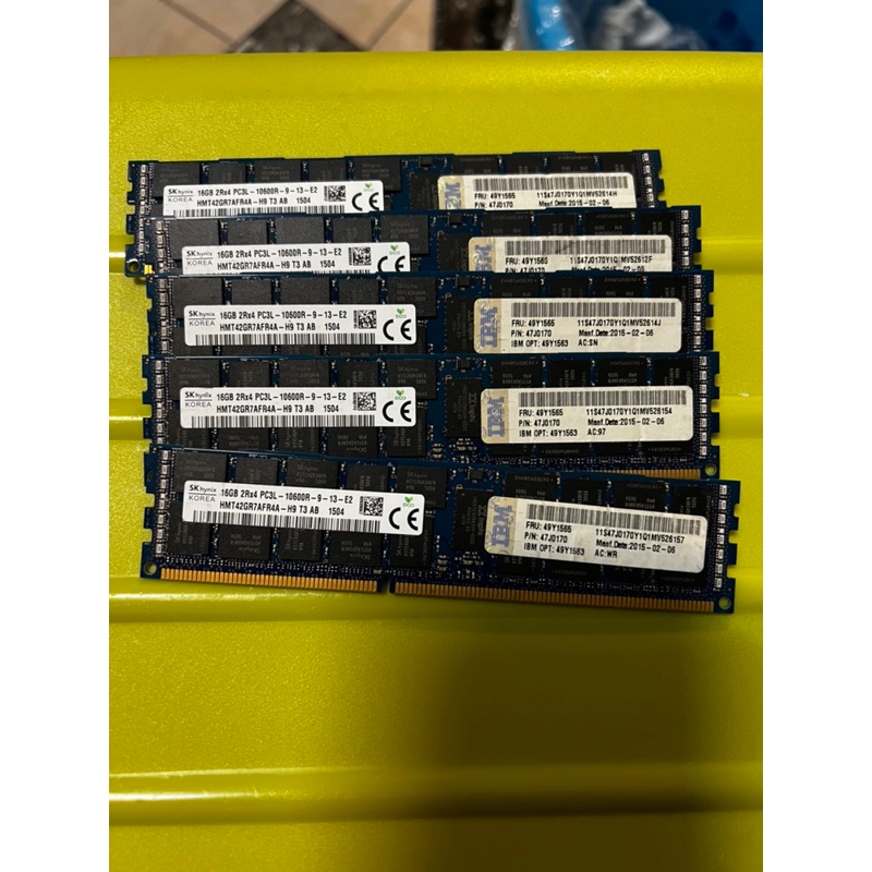 海力士 DDR3 16g Ecc 伺服器用記憶體