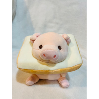 吐司圈造型豬豬 玩偶 布偶娃娃 小娃娃