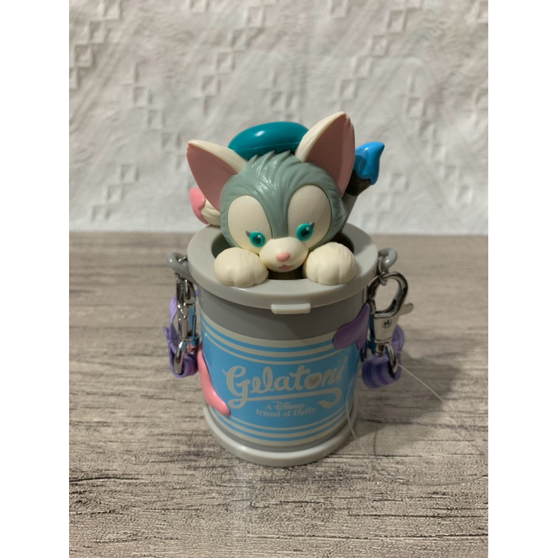東京迪士尼樂園海洋 Tokyo DisneySea 傑拉托尼 Gelatoni 畫家貓 油漆桶造型 糖果罐 吊飾