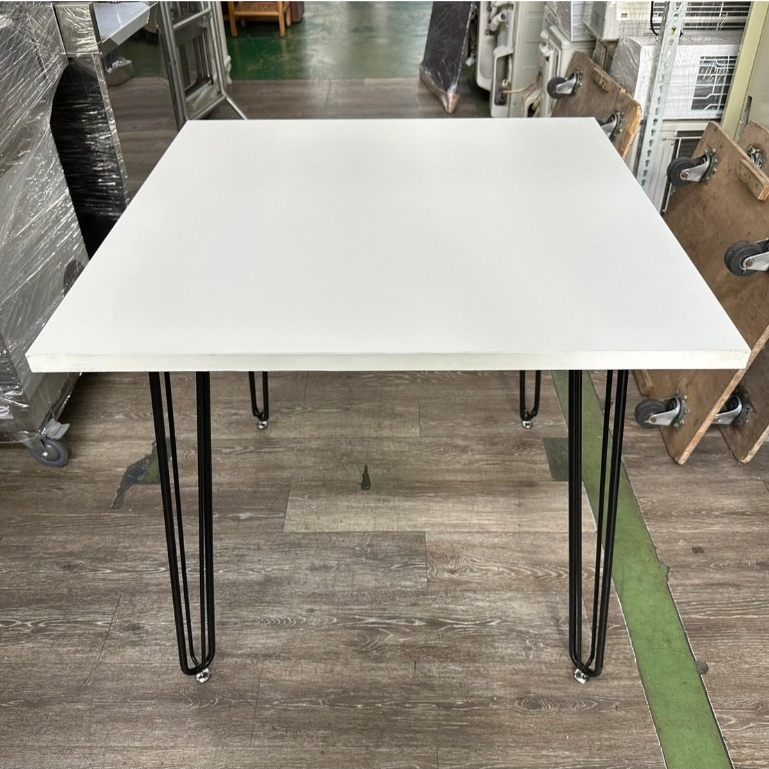 吉田二手傢俱❤白色方桌 餐桌 咖啡桌 工作桌 洽談桌 四方桌