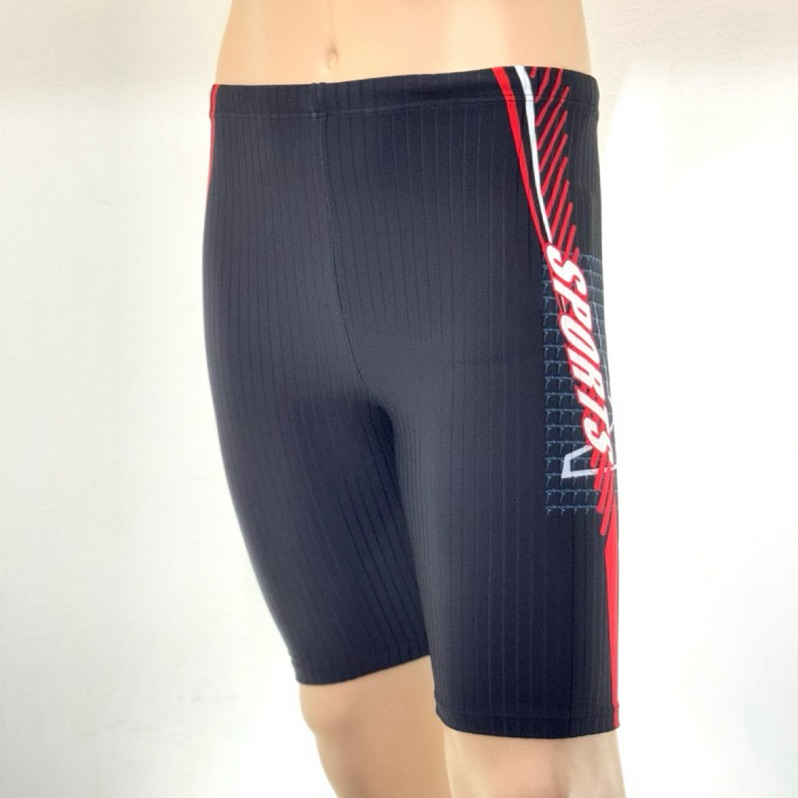 AQUASTAR 新品 七分流線型排水線泳褲 專業訓練 速乾 舒適男士游泳褲 競速