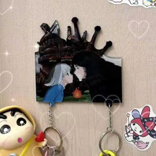 霍爾的移動城堡鑰匙圈 鑰匙扣 宮崎駿 情侶款鑰匙圈 男女友生日禮物動漫周邊