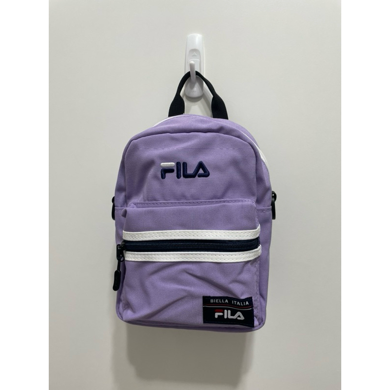 超好看 Fila紫色 後背包