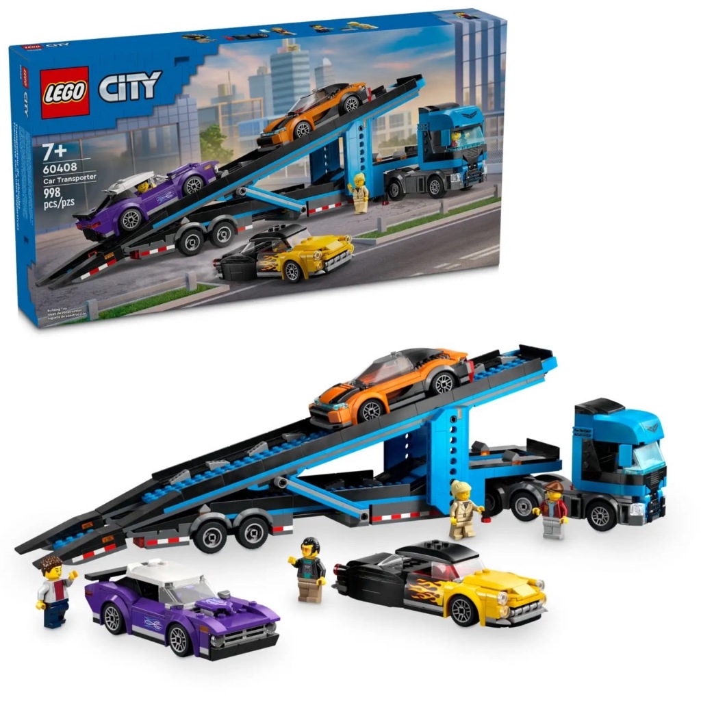 LEGO 60408 汽車運輸車和跑車 樂高® City系列 【必買站】樂高盒組