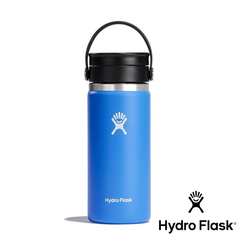 【Hydro Flask】寬口真空保溫鋼瓶16oz『青鳥藍』HW16BTS482