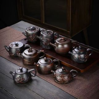 維斯上新爆殺朱泥紫砂壺單壺 手工功夫茶壺 高檔茶壺 陶瓷過濾小號茶壺 陶茶壺 花茶壺 泡茶水壺 茶壺 茶具 紫砂茶壺