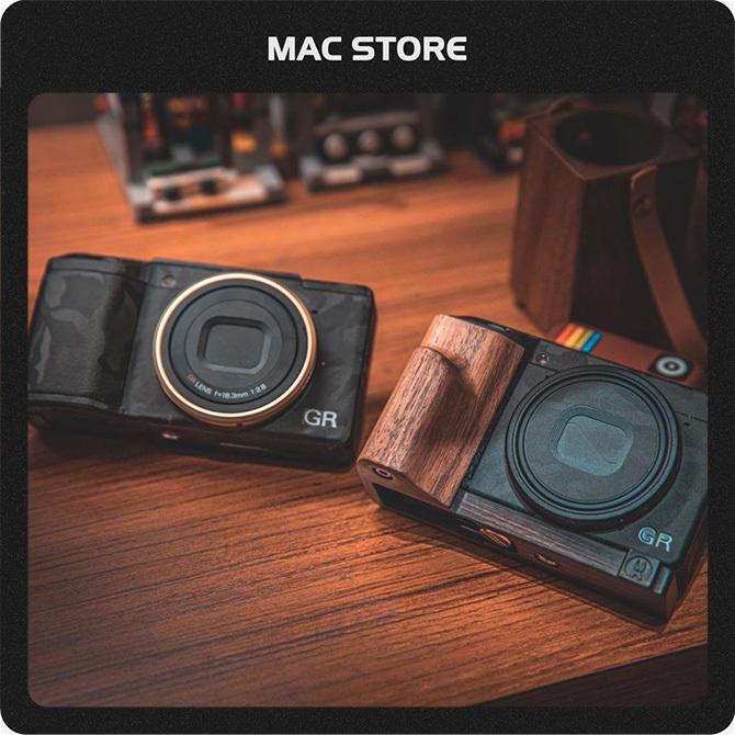 【MacStore預購】RICOH GR3 / 木頭手把 / 胡桃木 / 黑檀木 / 電池槽開孔 / 可上腳架