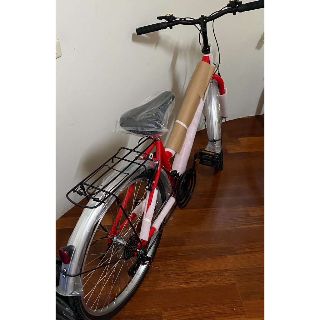 貨在雲林 全新品 26吋18段變速腳踏車 紅色腳踏車