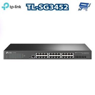 TP-LINK 昌運監視器 TL-SG3452 48埠Gigabit L2管理型交換器 10/100/1000 Mbps