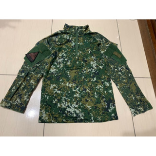國軍 陸軍 上尉軍階 迅雷臂章 數位迷彩 透氣戰鬥服 長袖 上衣 青蛙裝 S號