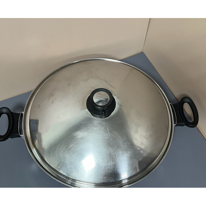 二手 安麗 Amway  Queen 炒鍋 40公分不鏽鋼 美國製造 萬用鍋 炒鍋 鍋 安麗鍋