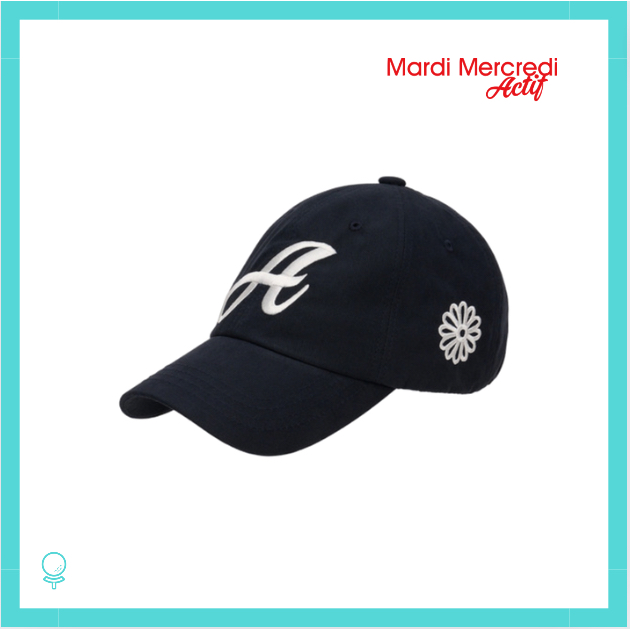 【韓國Mardi Mercredi Actif 帽子 logo cap】深藍 NAVY