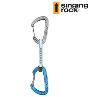 Singing Rock D型鋁鉤鐵線款套組COLT WIRE K6613E011 灰色+藍色 快扣組