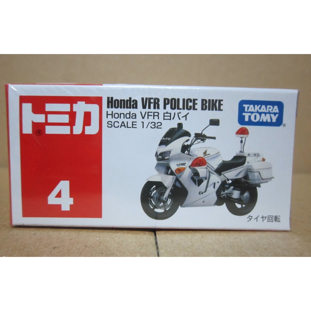 小丸子媽媽 TM004A Honda VFR 警用重型機車 本田白色摩托車 TAKARA TOMY 多美小車