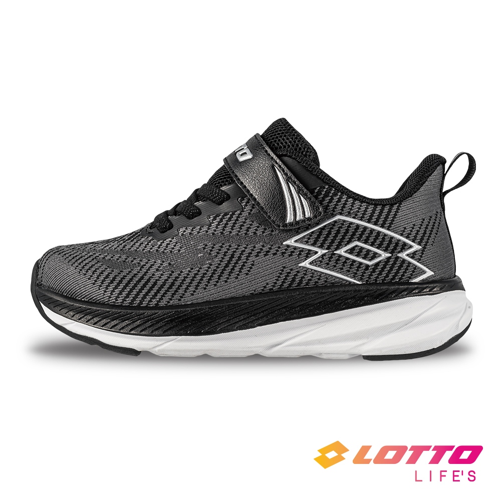 【LOTTO 義大利】童鞋 LT-MAX超速跑輕量極避震跑鞋(黑-LT4AKR5950)19~23CM