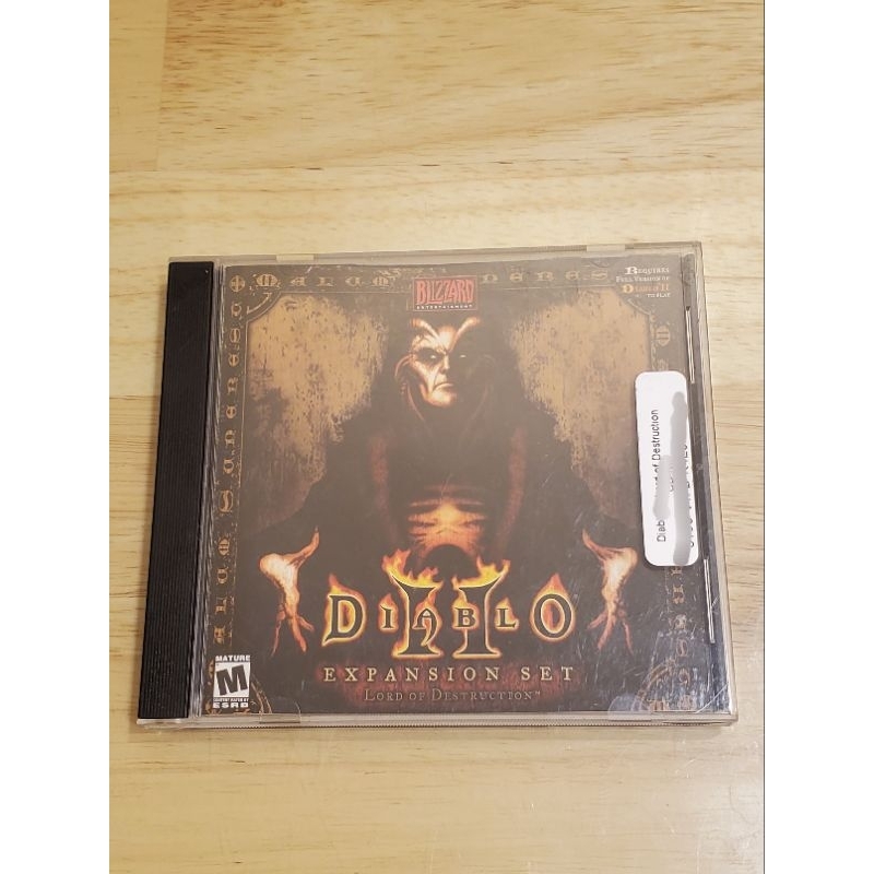 二手DIABLO II 暗黑破壞神 2 毀滅之王 資料片 中英文合版  有遊戲序號 1光碟 正版電腦遊戲軟體
