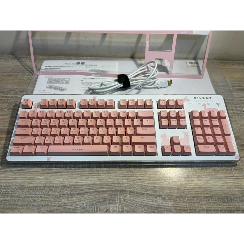iRocks 艾芮克 K76M PLUS 粉色 機械式鍵盤