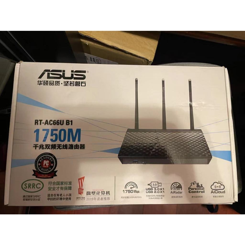 ASUS RT-AC66U B1 千兆雙頻無線路由器(二手)