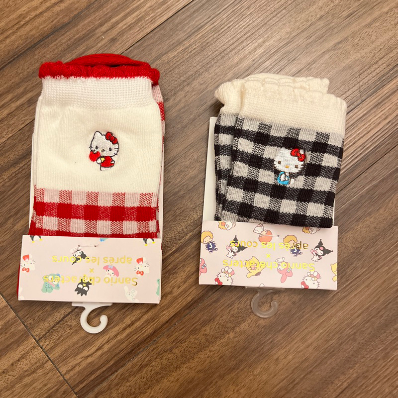 日本代購🇯🇵apres lea cours 三麗鷗kitty聯名兒童襪子