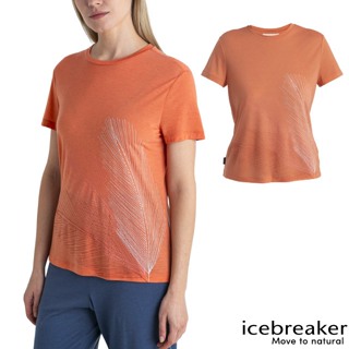 【Icebreaker】羽毛輕拂-送》女 圓領短袖羊毛排汗衣 Core 運動T恤 休閒上衣_IB0A56Y5