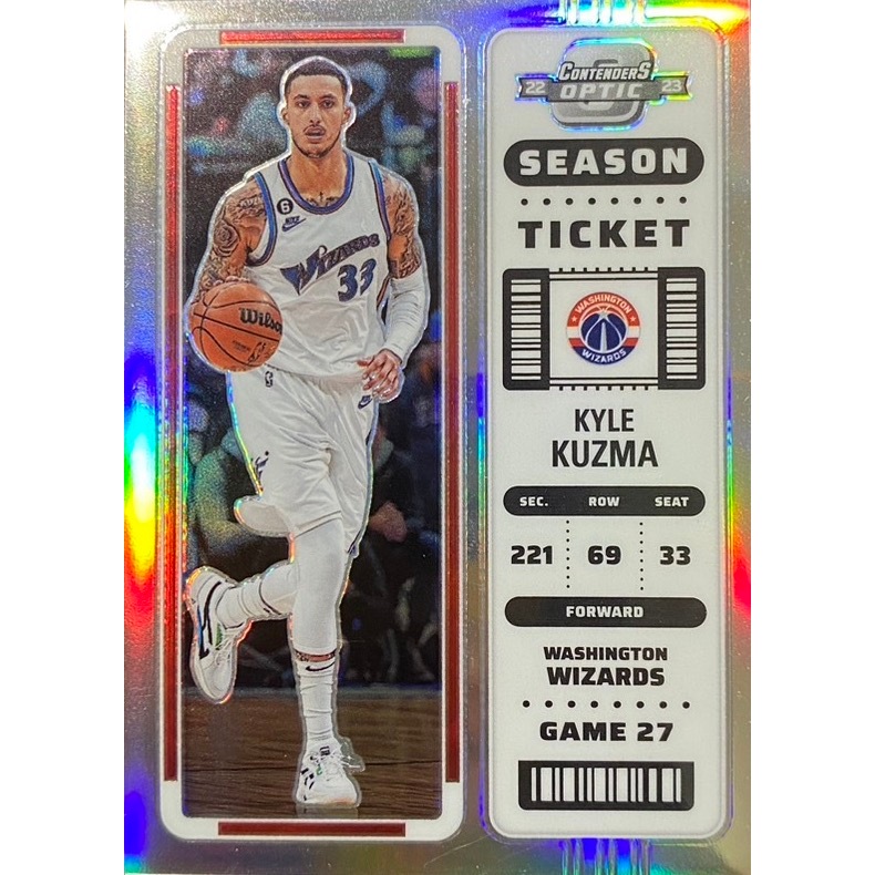 PANINI CONTENDERS OPTIC KYLE KUZMA SILVER 銀亮球票卡