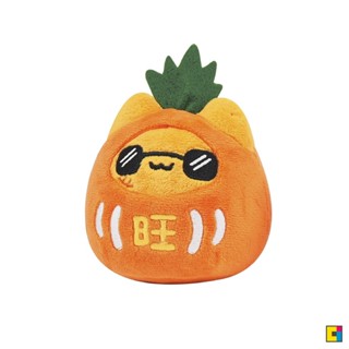 [貓貓蟲-咖波] 達摩鳳梨貓蟲9cm不倒翁娃娃(旺)