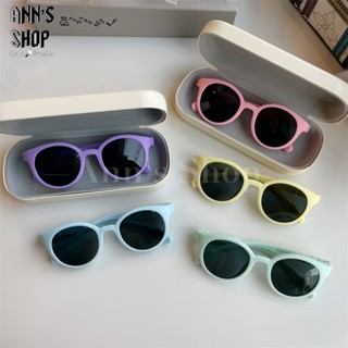 🍒Ann’s Shop🍒六月新款—兒童輕量矽膠偏光抗UV彩色微圓框墨鏡 彈性 太陽眼鏡 輕巧 眼鏡 質感 韓系 ins風