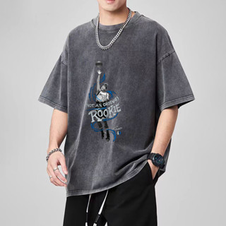 凱裡厄文 獨行俠短袖上衣 水洗上衣 t恤 短袖衣服 oversize 原宿風 美式復古上衣