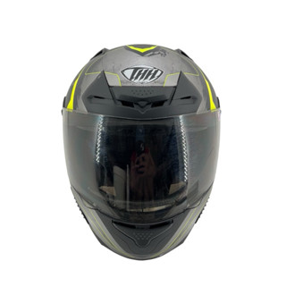 ❮近新❯ THH TS43 戰痕 女用絕版特規 平光黑 黃 全罩式安全帽 內藏墨鏡 安全帽 競速 全罩安全帽 安全係數高