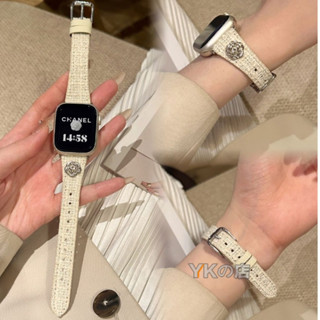 山茶花 適用Apple Watch 7 8 9 10代 蘋果錶帶 42mm 45mm 44mm 49mm 46mm錶帶