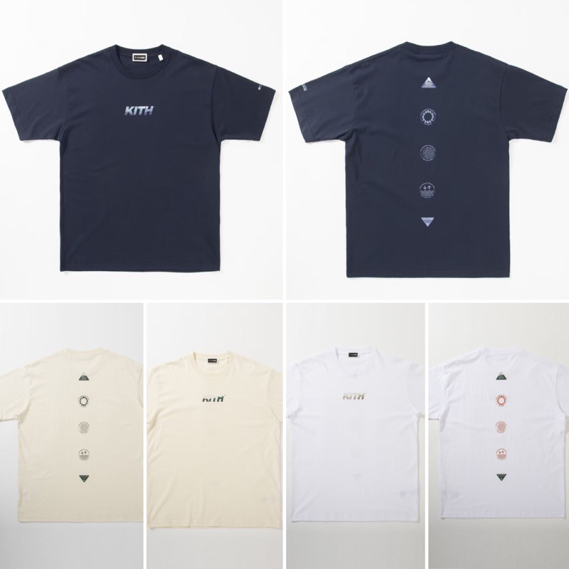 Kith X Columbia 24SS 聯名款 PFG自然元素logo印花短袖T恤