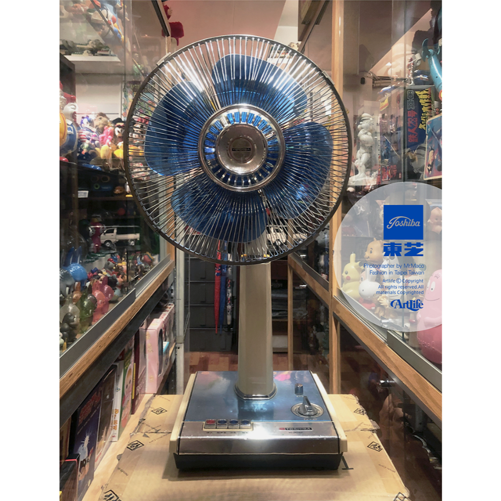 ArtLife @ TOSHIBA 東芝 昭和家電 卓上扇 扇風機 H-30SF 昭和レトロ 電風扇