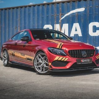 賓士 M-Benz C Class W205 AMG C63 側裙 前下 後下 鴨尾 Maxton Design【YG】