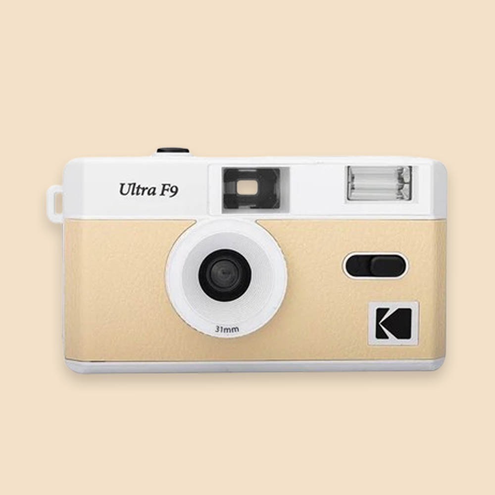 【Kodak 柯達】新色上市 復古底片相機 Ultra F9 Film Camera - 淡杏色