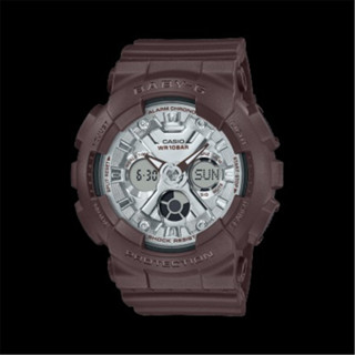CASIO 卡西歐 BABYG 巧克甜心 時尚酷甜 黑巧克力 雙顯系列 咖啡色(BA-130SW-5A)