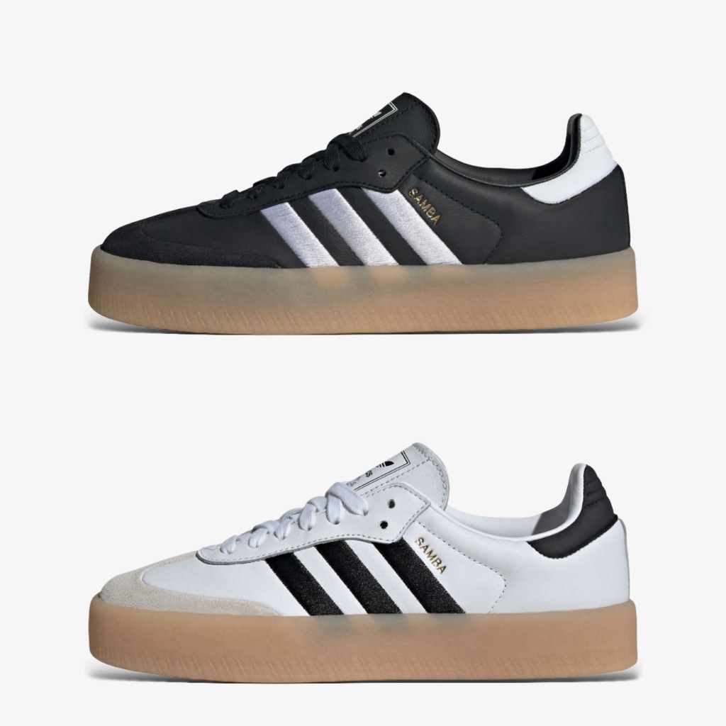 CSC▹ Adidas Sambae W 刺繡 厚底 生膠底 增高 休閒 復古 女鞋 黑 白 ID0436 IG5744