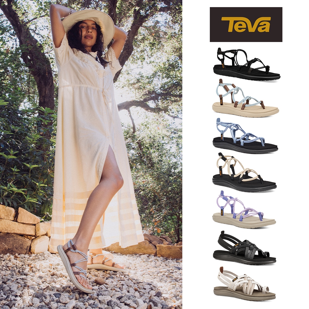 【TEVA】女涼鞋 羅馬織帶涼鞋 Voya Infinity/Strappy-組合(原廠)