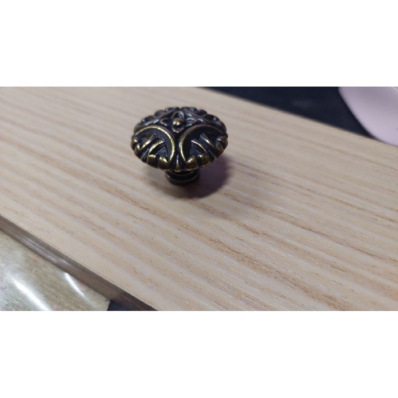 台灣現貨*凱蘿五金生活家*美式衣櫃門把室內設計裝潢田園系列青銅色仿古櫥櫃抽屜衣櫃門把手A131