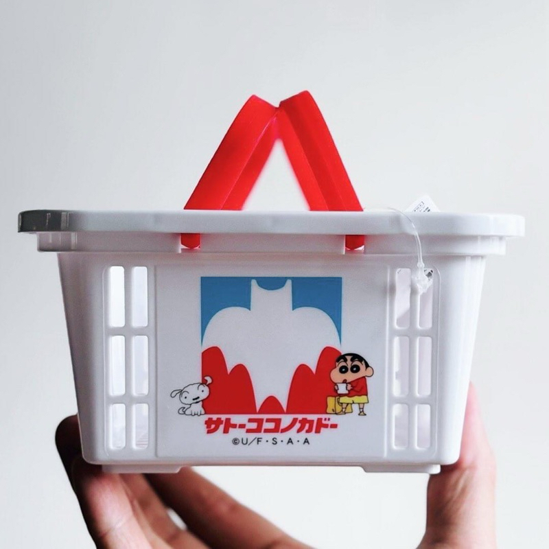 雙葉社 臼井儀人 クレヨンしんちゃん サトーココノカドー ミニキャラバスケット 蠟筆小新 迷你超市購物籃 蠟筆小新商店