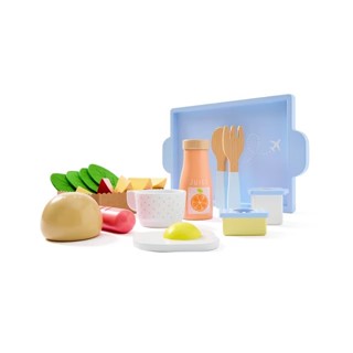 [現貨]澳洲原裝🇦🇺 木製玩具🪵 《飛機上的美味時光》22 Piece Wooden Plane Food Plays