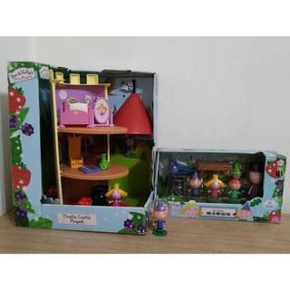 二手惜福品 Ben and Holly 班班和莉莉小王國 豪華城堡 魔法教室組 花園小精靈角色扮演家家酒 娃娃屋玩具公仔