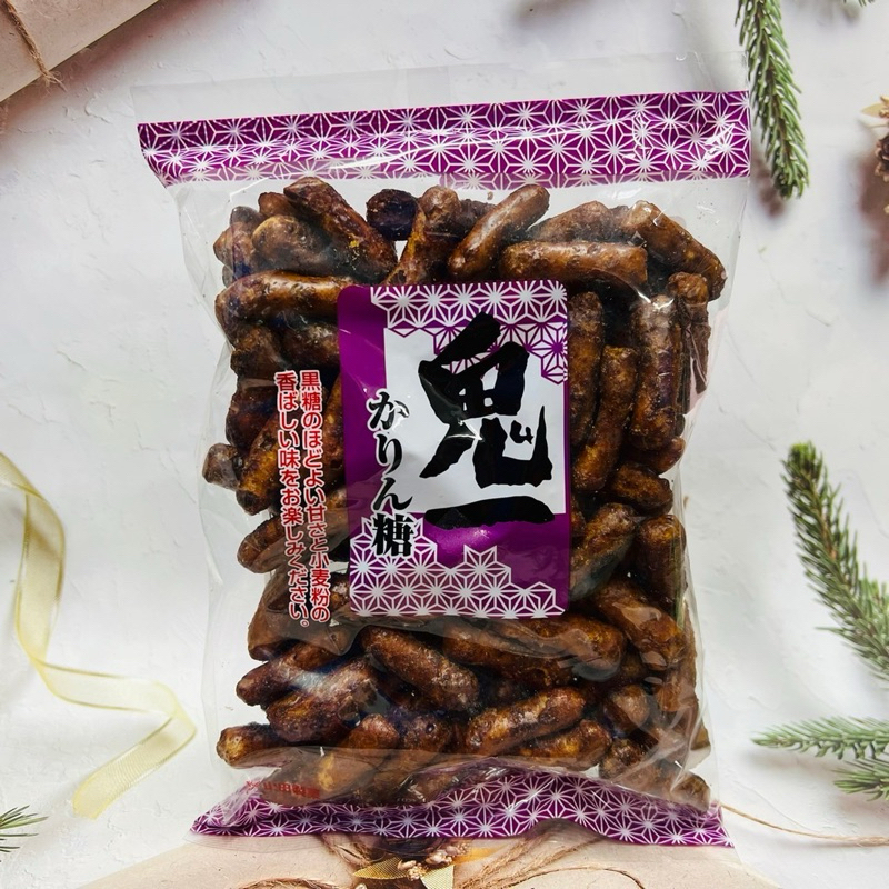 ［開麥啦。］日本 山田製菓 鬼一 黑江米糖 黑糖風味 花林糖米果 黑糖花林糖 220g