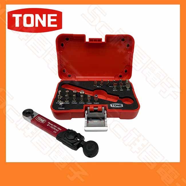 【祥昌電子】日本製 TONE TBS20 21件 扭力棘輪組 2-10Nm 扭矩鑽頭棘輪組 梅花頭棘輪套件 工具組