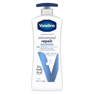 【Vaseline 凡士林 無香精高效鎖水潤膚乳液(600ml/瓶)】產地美國