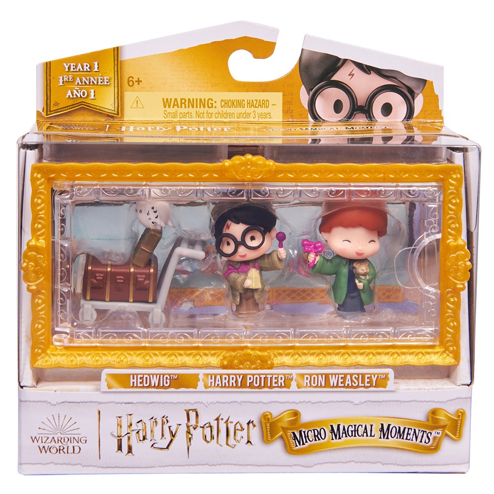 WIZARDING WORLD哈利波特-收藏公仔三入組(哈利/榮恩/嘿美)