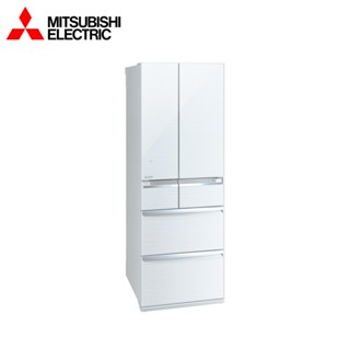 三菱電機冰箱 六門全鏡面美型旗艦款 玻璃鏡面 525L 極大容量 MR-WX53C W 水晶白【雅光電器商城】