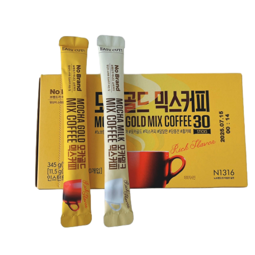 韓國 NO BRAND 三合一摩卡咖啡  單入 摩卡咖啡 拿鐵 摩卡 即溶咖啡