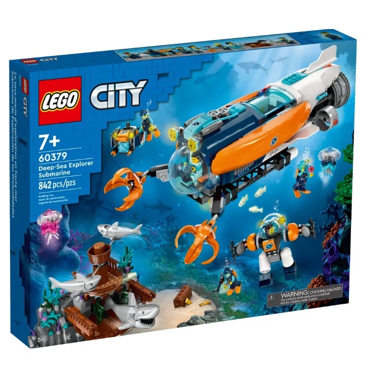 2023年樂高新品 樂高 CITY系列 LEGO 60379 深海探險家潛水艇